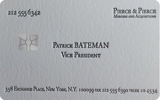 Patrick Bateman Business Card